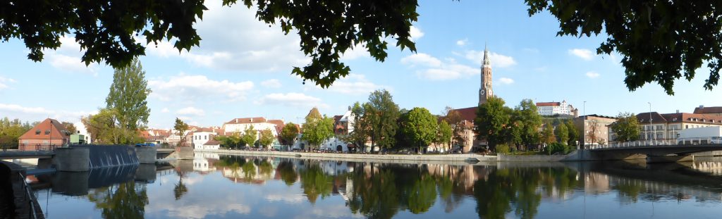 Landshut an der Isar mit Martinskirche